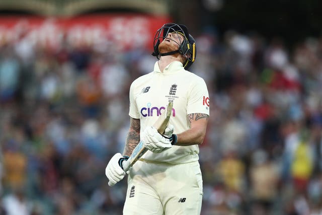 Ben Stokes fought hard for England but Australia look on course for another big win (Jason O’Brien/PA)