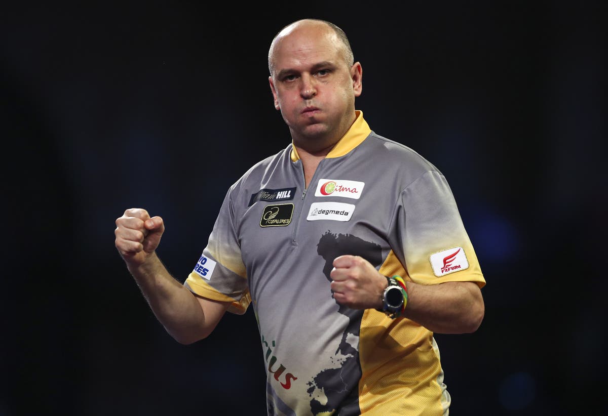 Another nine-darter at Alexandra Palace as Darius Labanauskas hits perfect leg Another nine-darter at Alexandra Palace as Darius Labanauskas hits perfect leg
