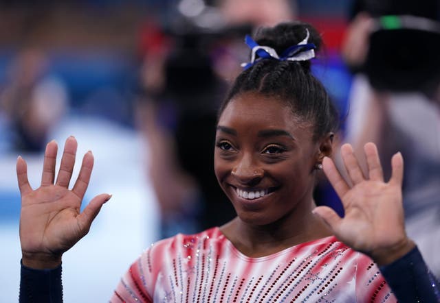 Simone Biles has been recognised by the BBC (Mike Egerton/PA)