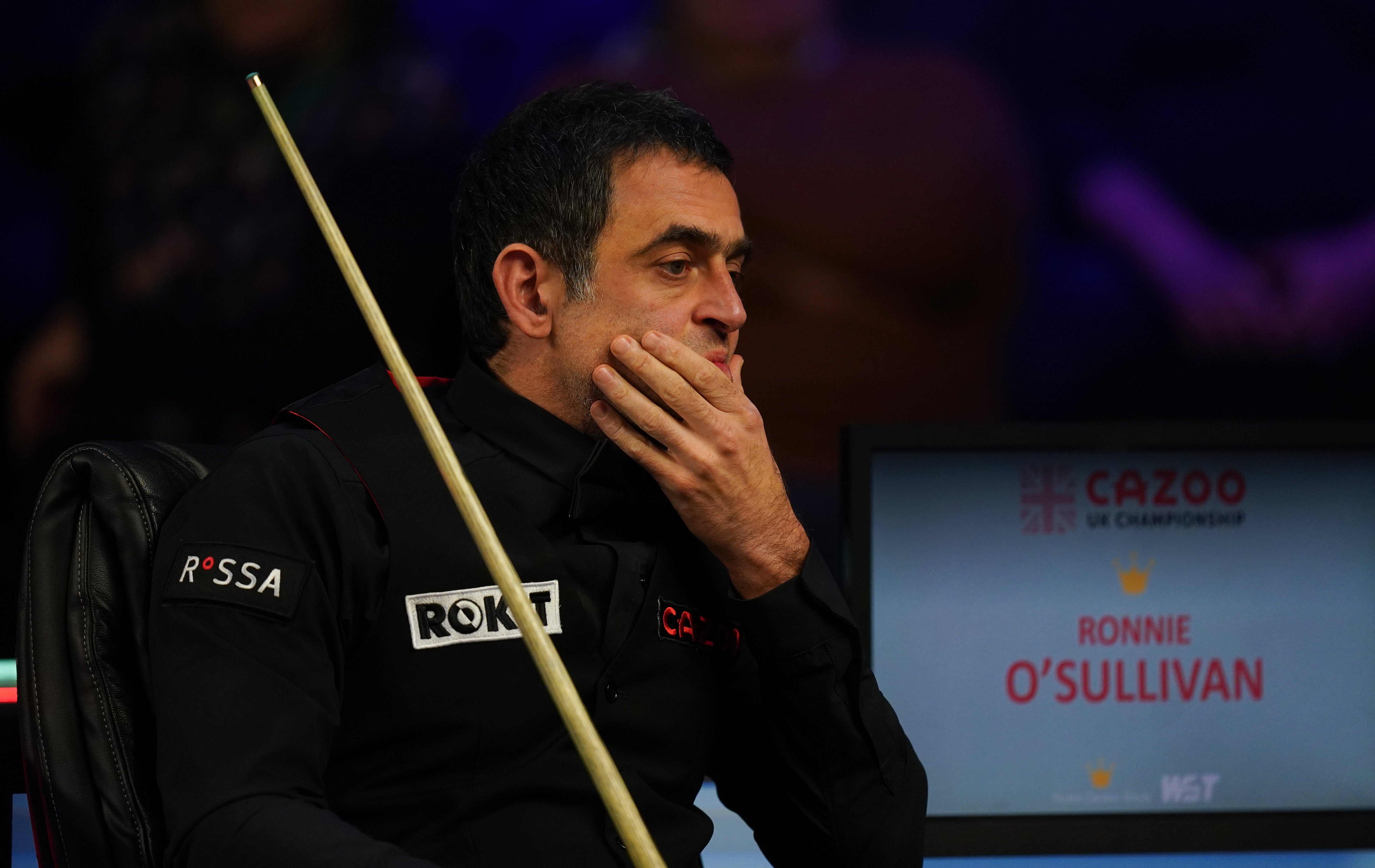 Ronnie O’Sullivan was frustrated by his performance despite reaching the final of the World Grand Prix (Mike Egerton/PA)