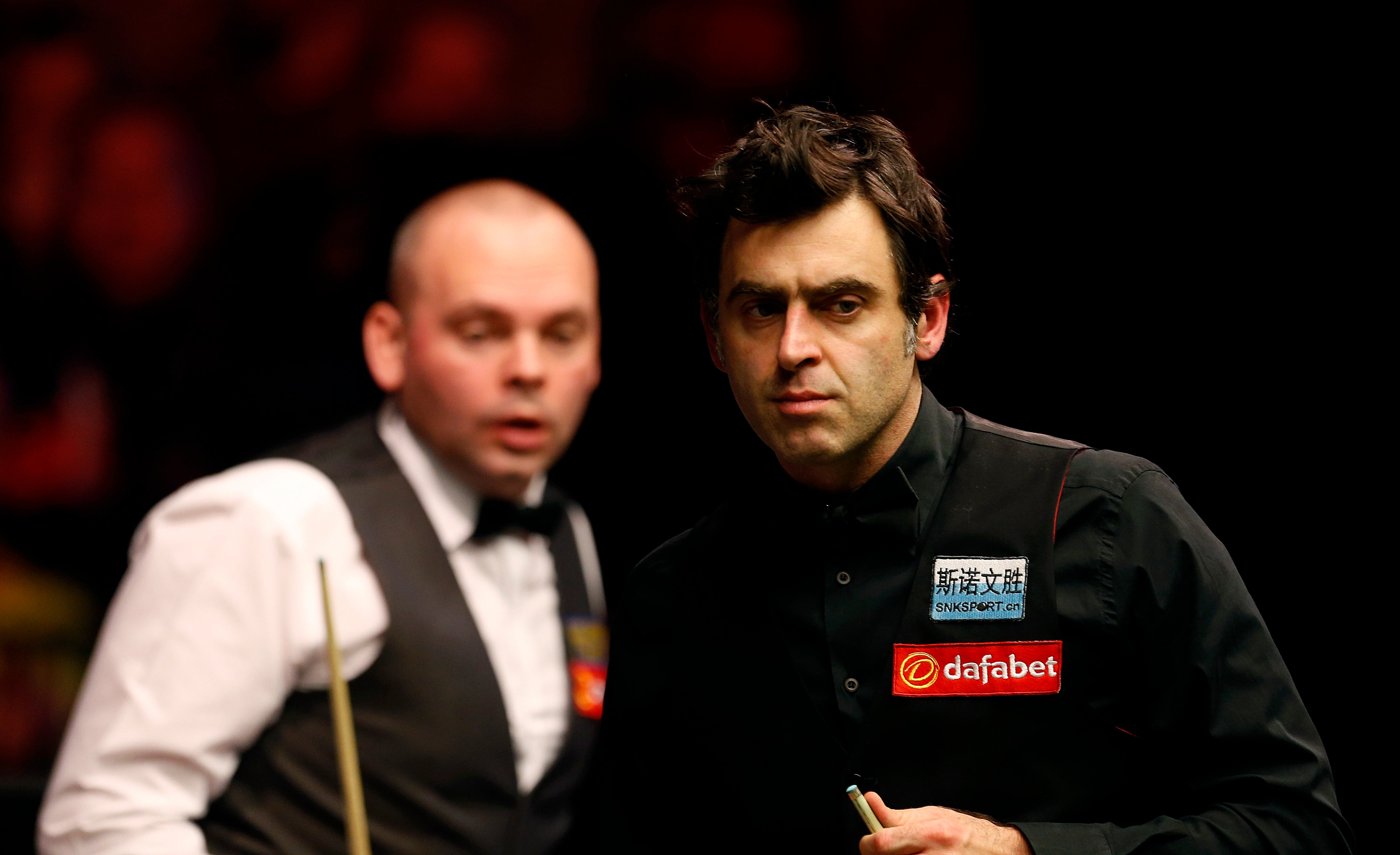 Ronnie O’Sullivan, right, acknowledged he and Stuart Bingham were below-par (Steve Paston/PA)