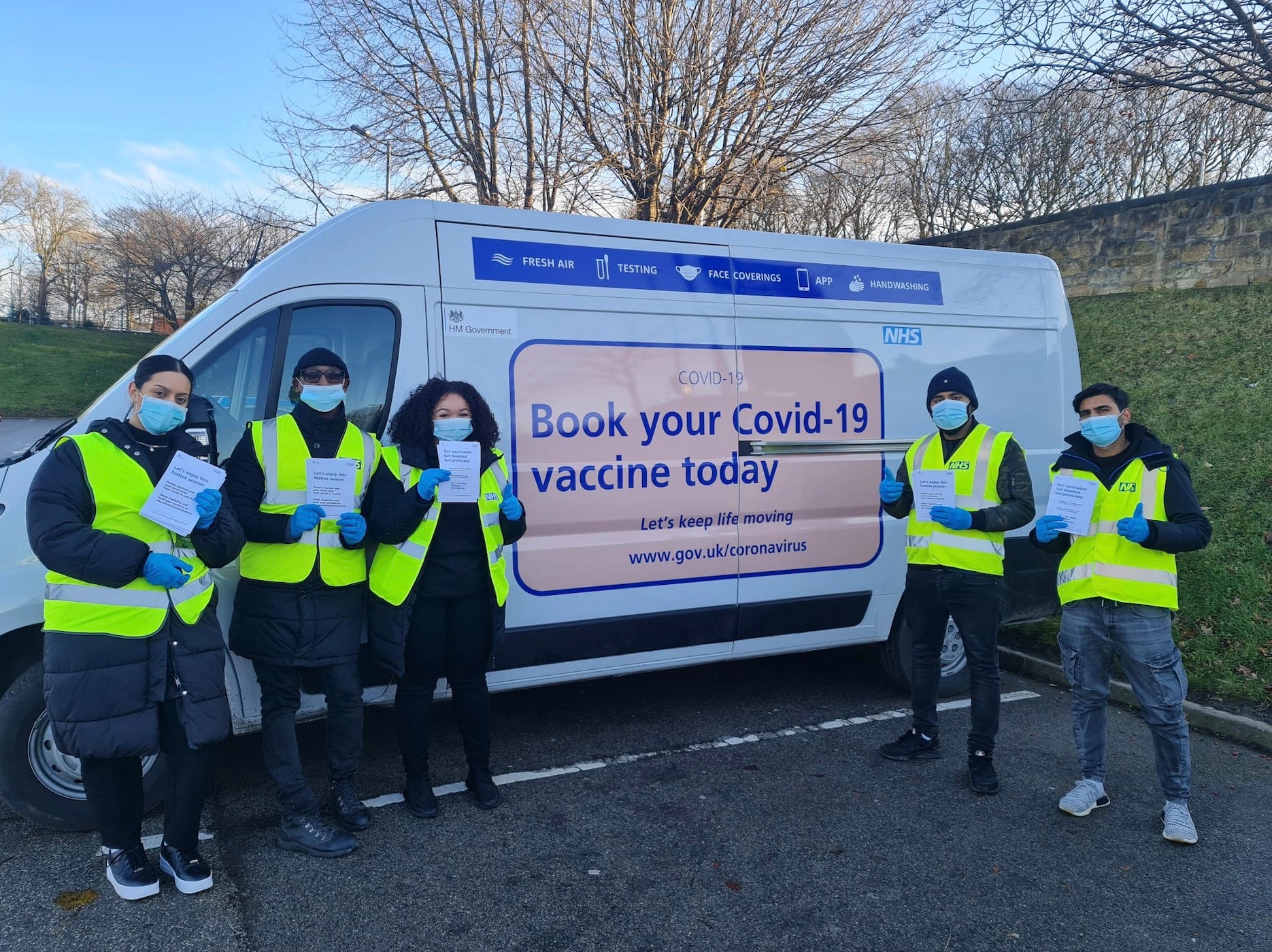 Vaccine supporters will take to the streets across England (NHS)