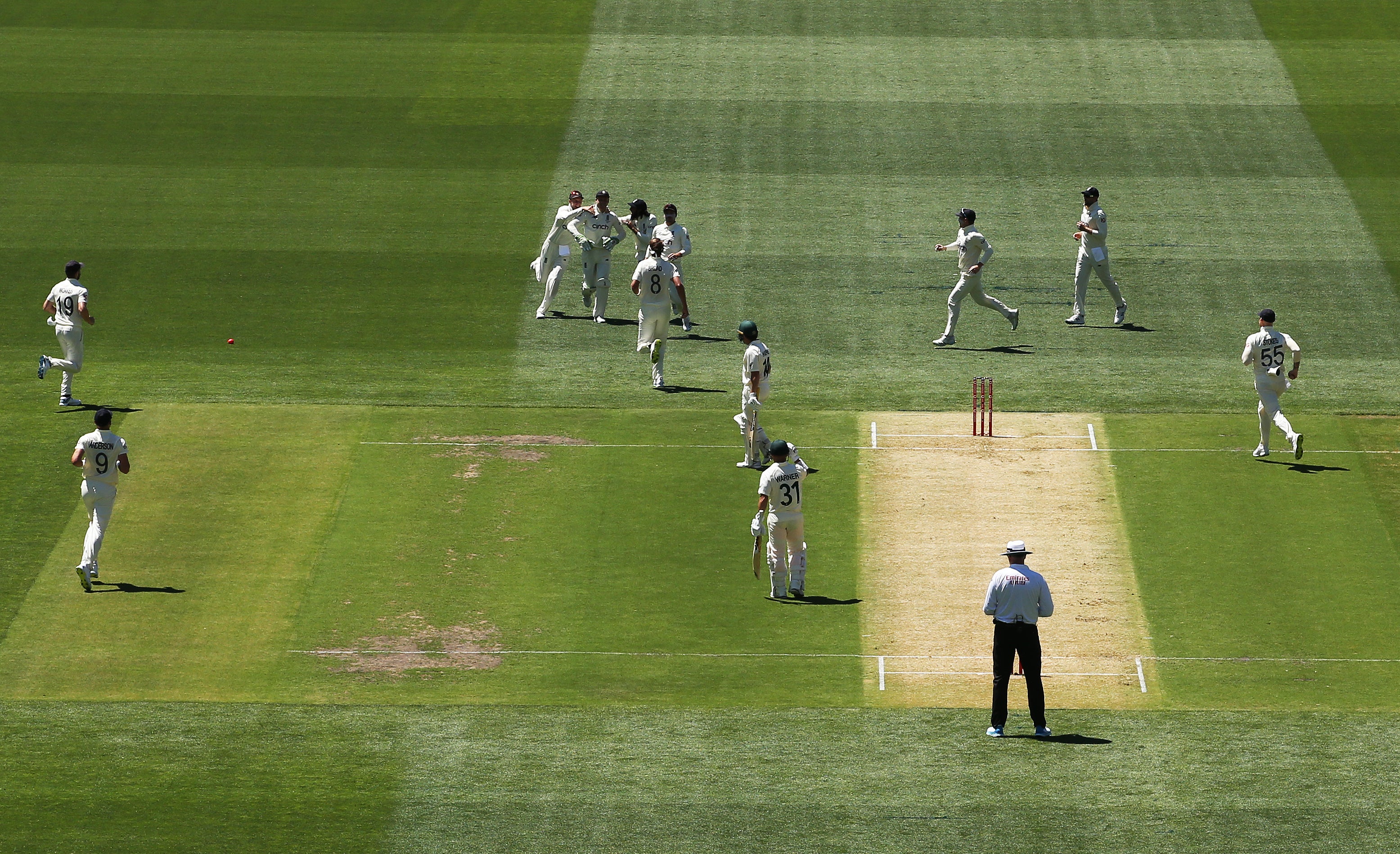 Jos Buttler gave England cause to celebtrate when he held a difficult catch to dismiss Marcus Harris (Jason O’Brien/PA)