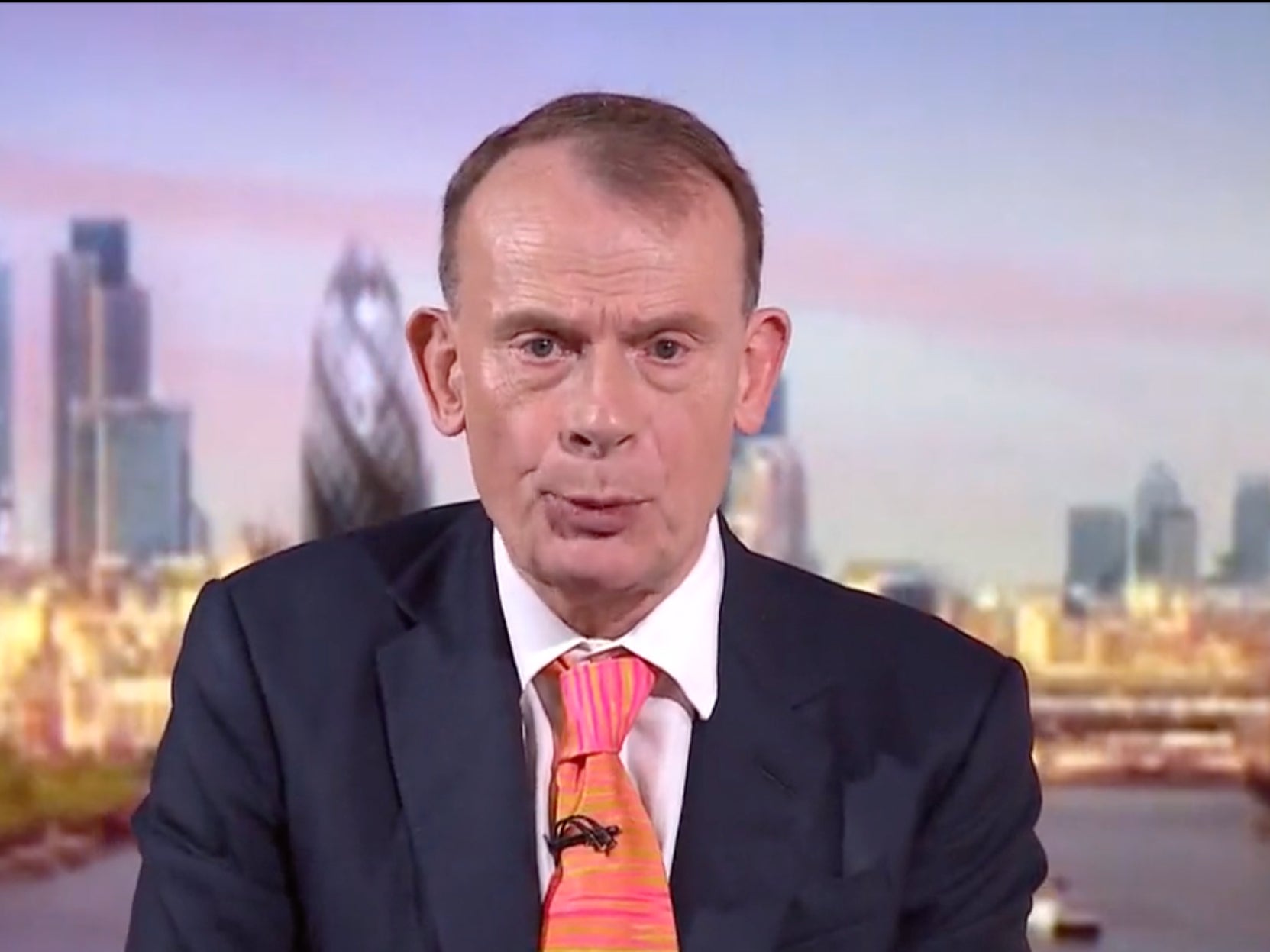 Andrew Marr brought his two-decade BBC career to an end with an ‘Anchorman’ quote
