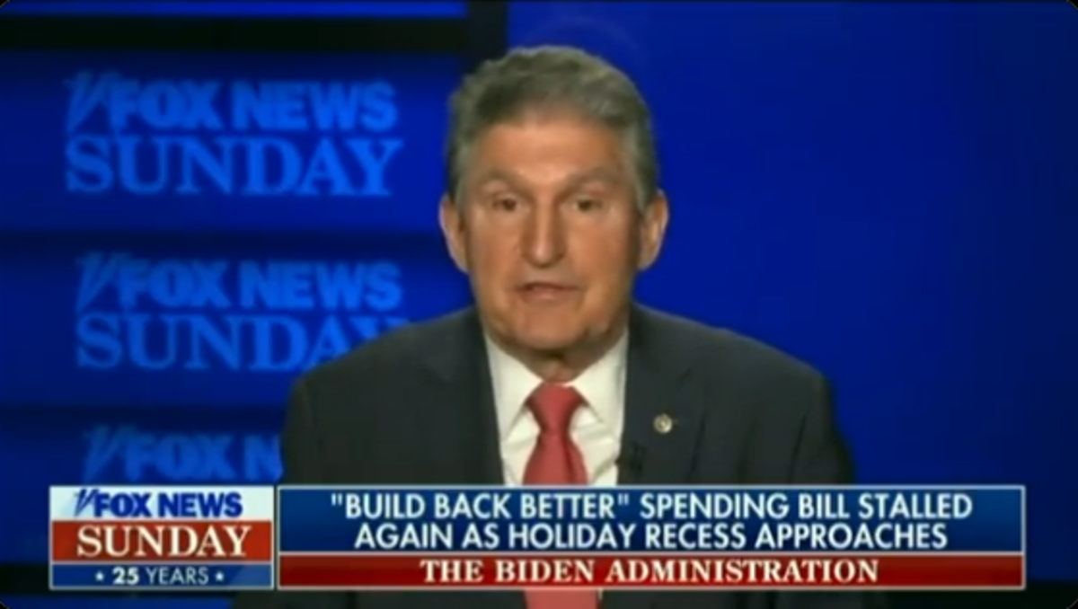 ‘I cannot vote to continue’: Manchin dooms Biden’s Build Back Better plan during Fox interview