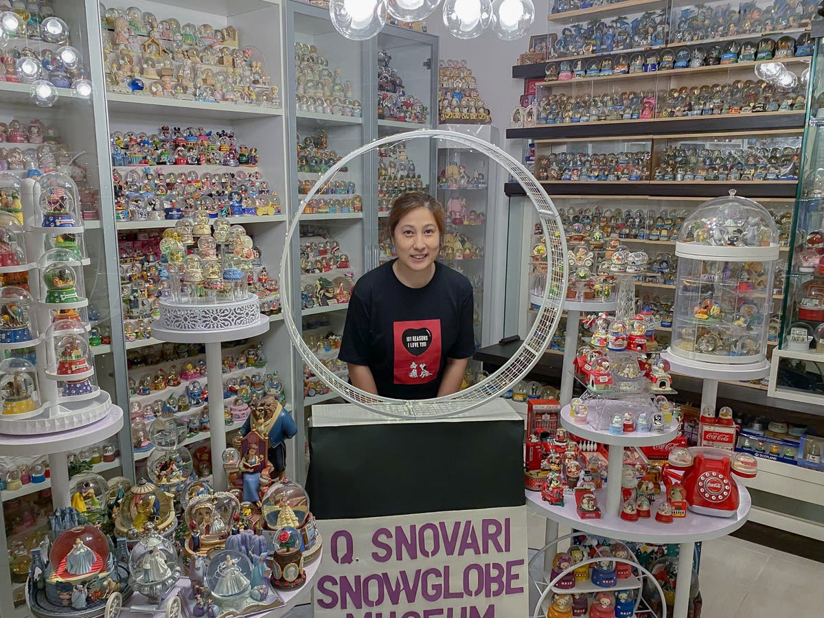 Woman spends £100,00 on world’s largest collection of snow globes