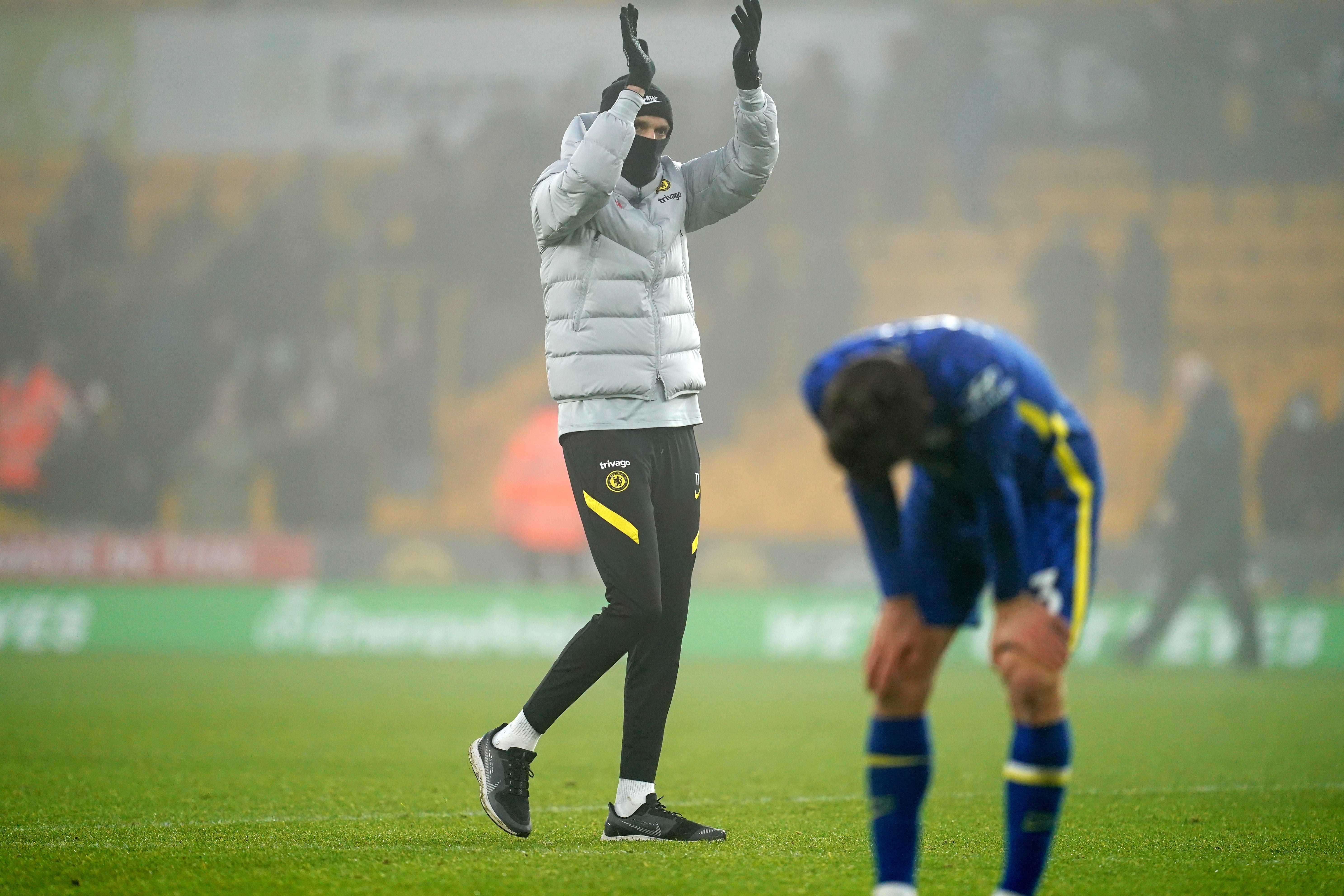 Thomas Tuchel cut a frustrated figure at Molineux (Nick Potts/PA)