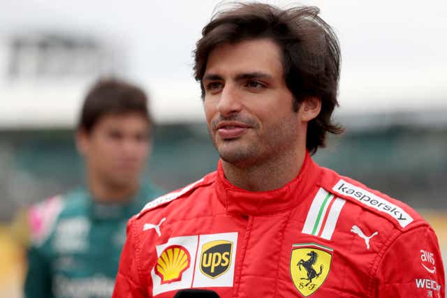 Carlos Sainz is celebrating a year with Ferrari (Bradley Collyer/PA)