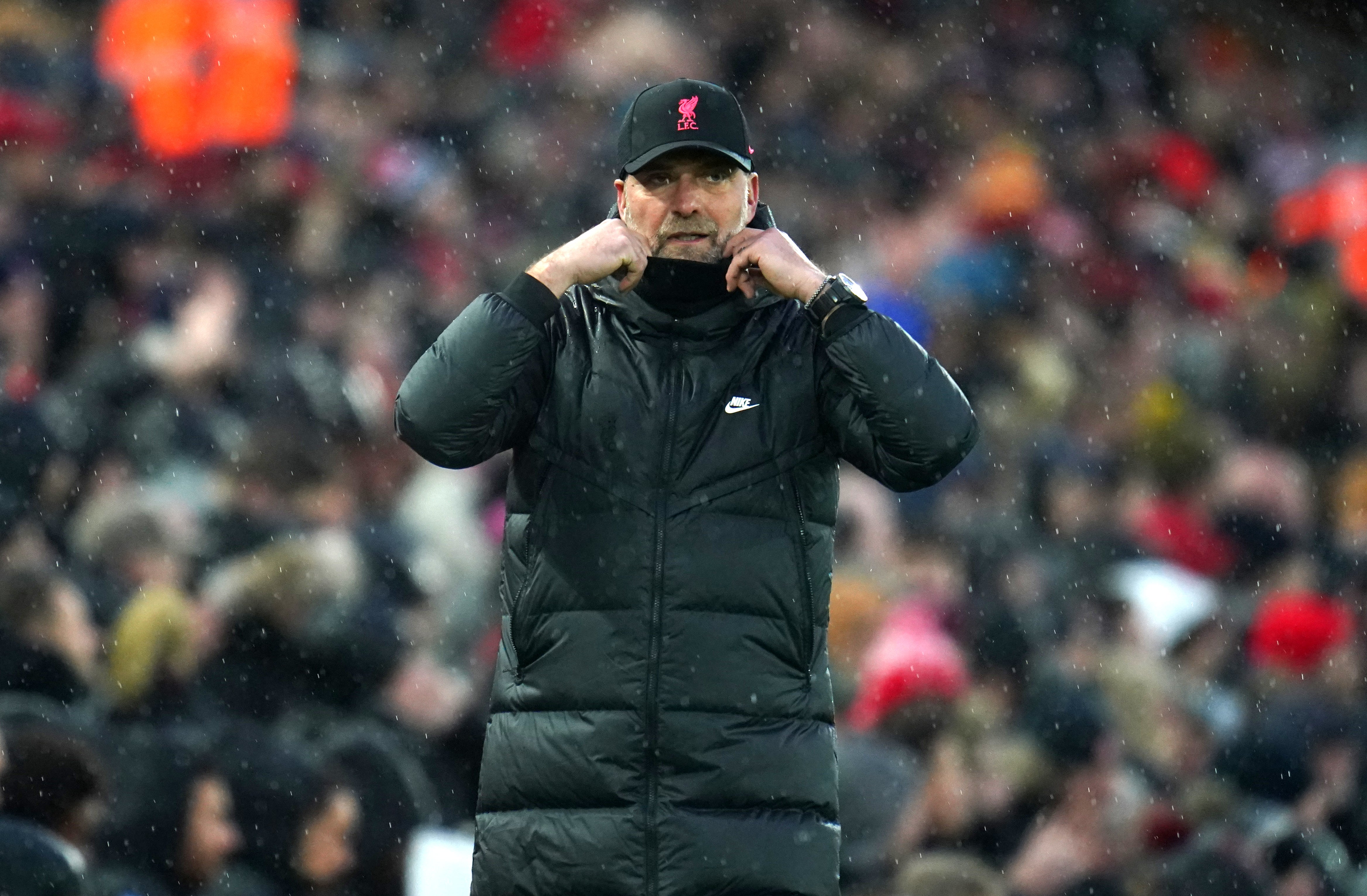 Jurgen Klopp’s (pictured) Liverpool saw preparations for the game suffer disruption after Thiago Alcantara tested positive (Nick Potts/PA)