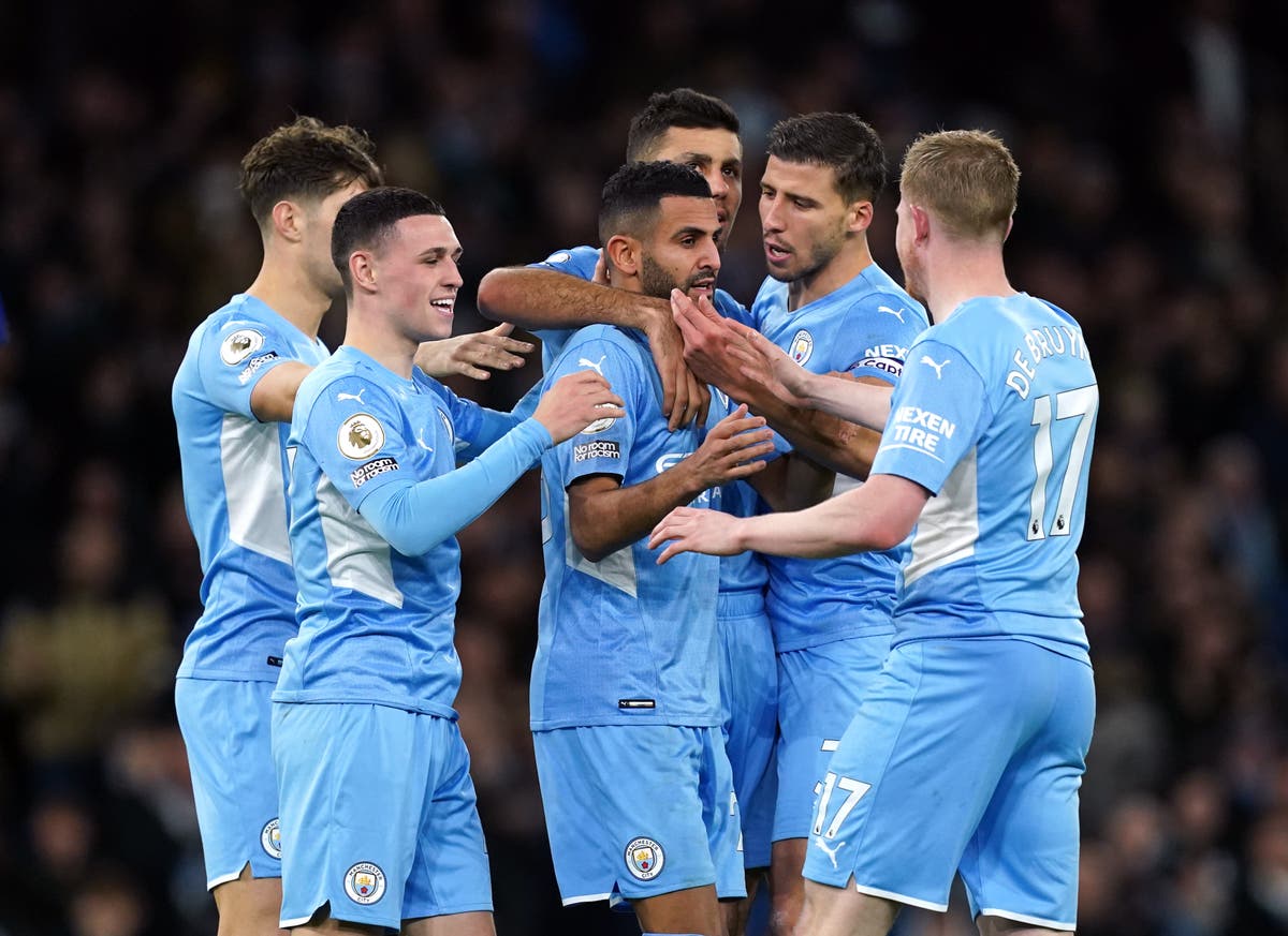 Riyad Mahrez urges Manchester City to keep their foot down in title chase Riyad Mahrez urges Manchester City to keep their foot down in title chase
