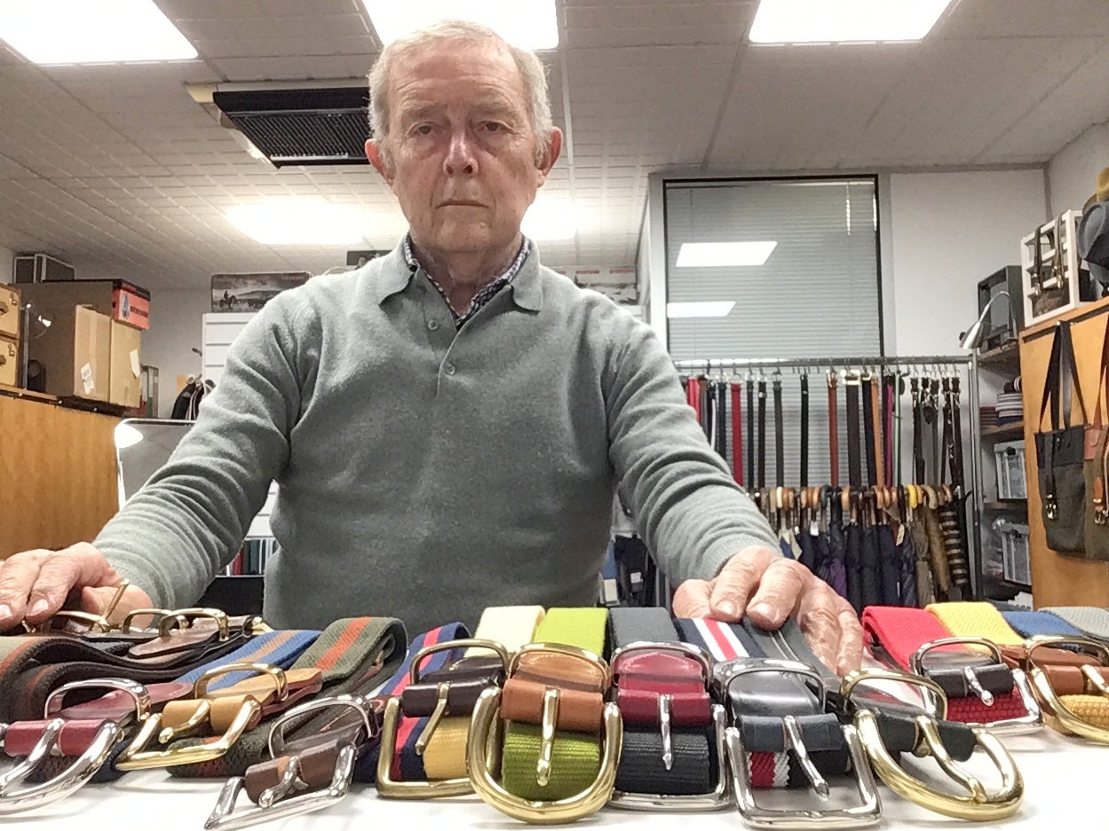 Maurice Greig is unsure what paperwork to fill out for his leather products