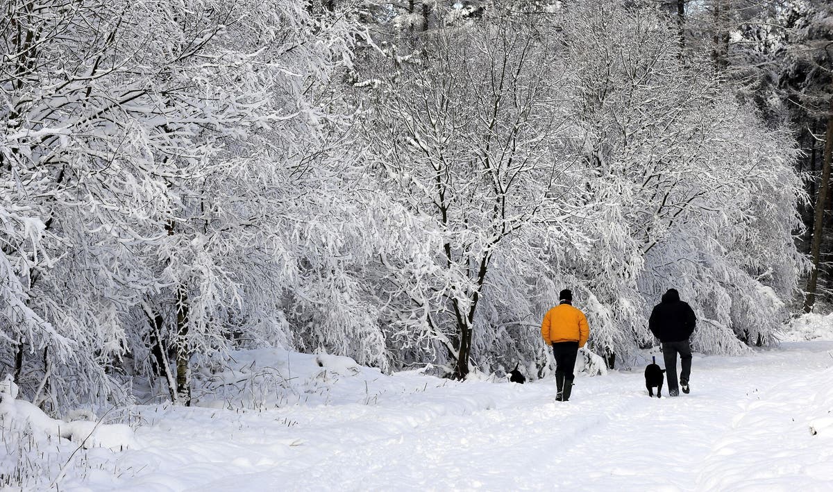 White Christmas for UK as snow falls in Scotland and Yorkshire