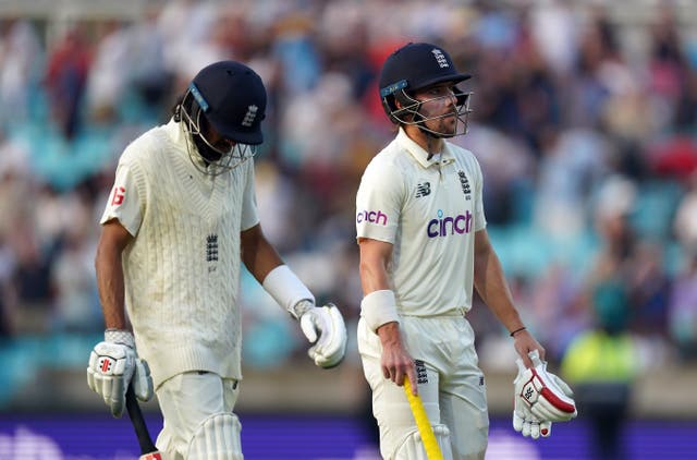 Haseeb Hameed (left) and Rory Burns have struggled for partnerships of substance (Adam Davy/PA)