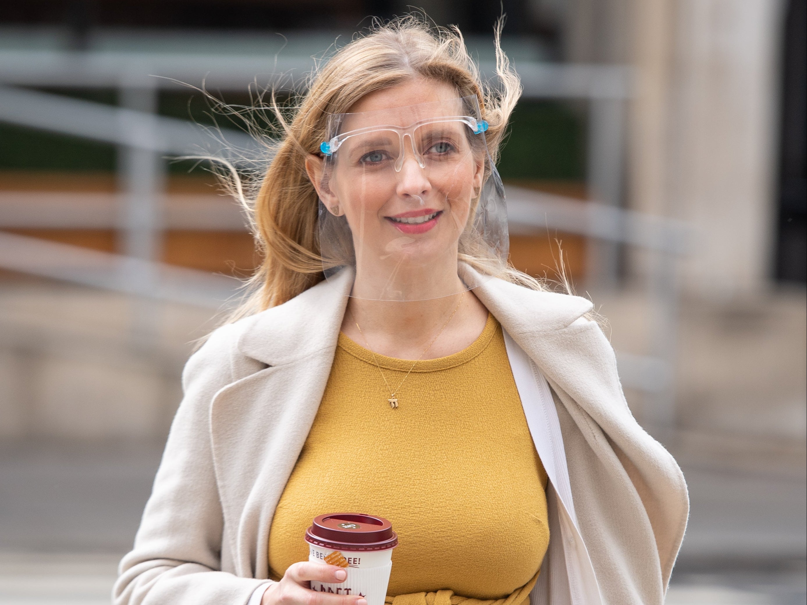 Rachel Riley arrives at the Royal Courts of Justice in London (Dominic Lipinski/PA)