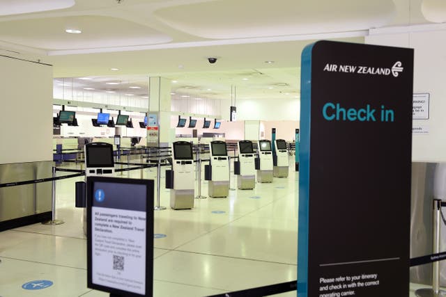 <p>File photo: The Air New Zealand check in counter at Sydney International Airport in New South Wales, Australia, 23 June 2021</p>