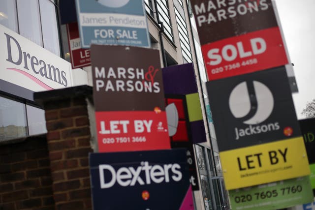 There is an average of 29 buyers for every property available on the market, as stock levels have dwindled to a record low, according to industry body Propertymark (Yui Mok/PA)