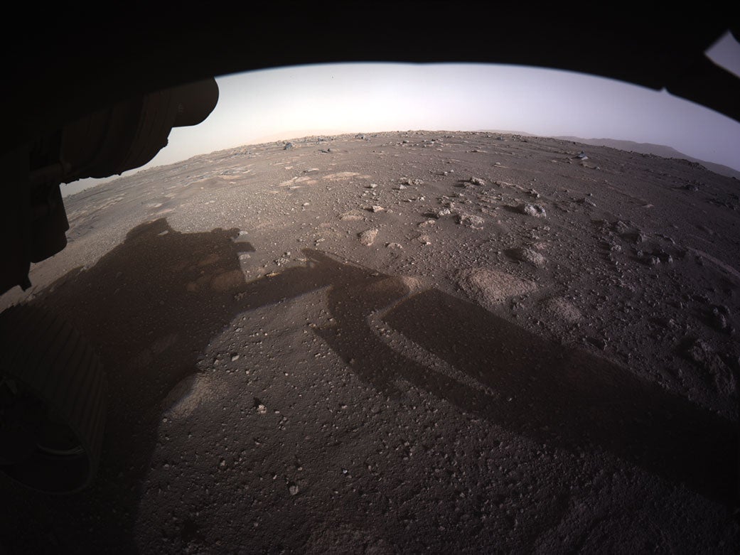 The view of Mars from the Nasa Perseverance rover