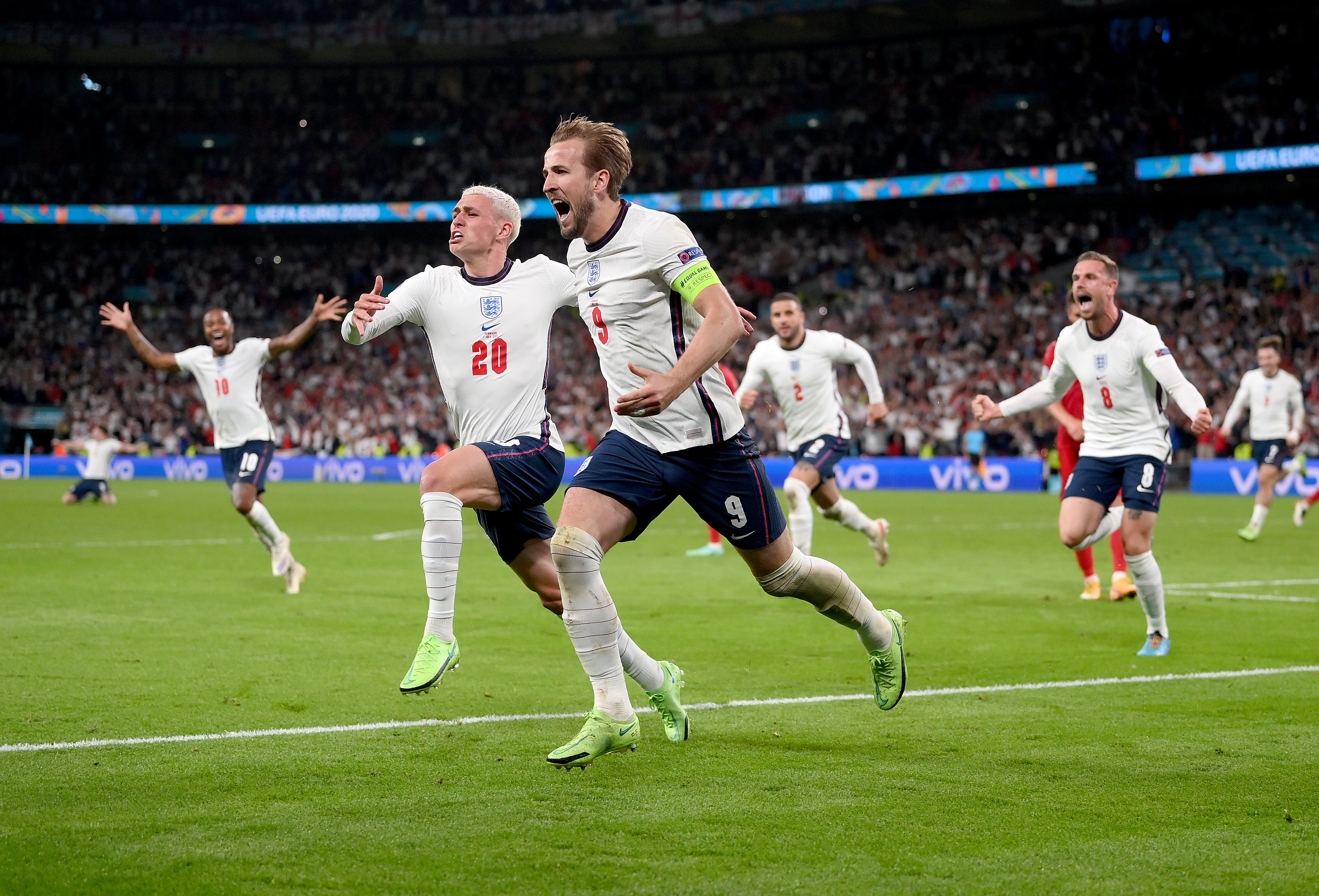 The top moment was when the England men’s football team reached the final of Euro 2020