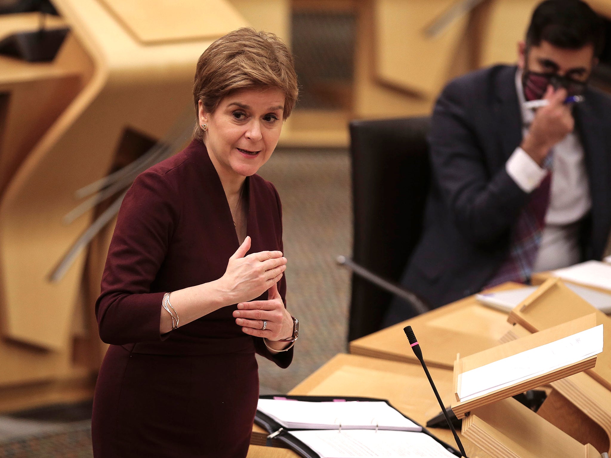 Nicola Sturgeon announced restrictions in Scotland