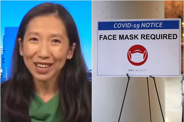 <p>CNN medical analyst Leana Wen has said that cloth masks are useless in preventing the spread of the Omicron variant </p>