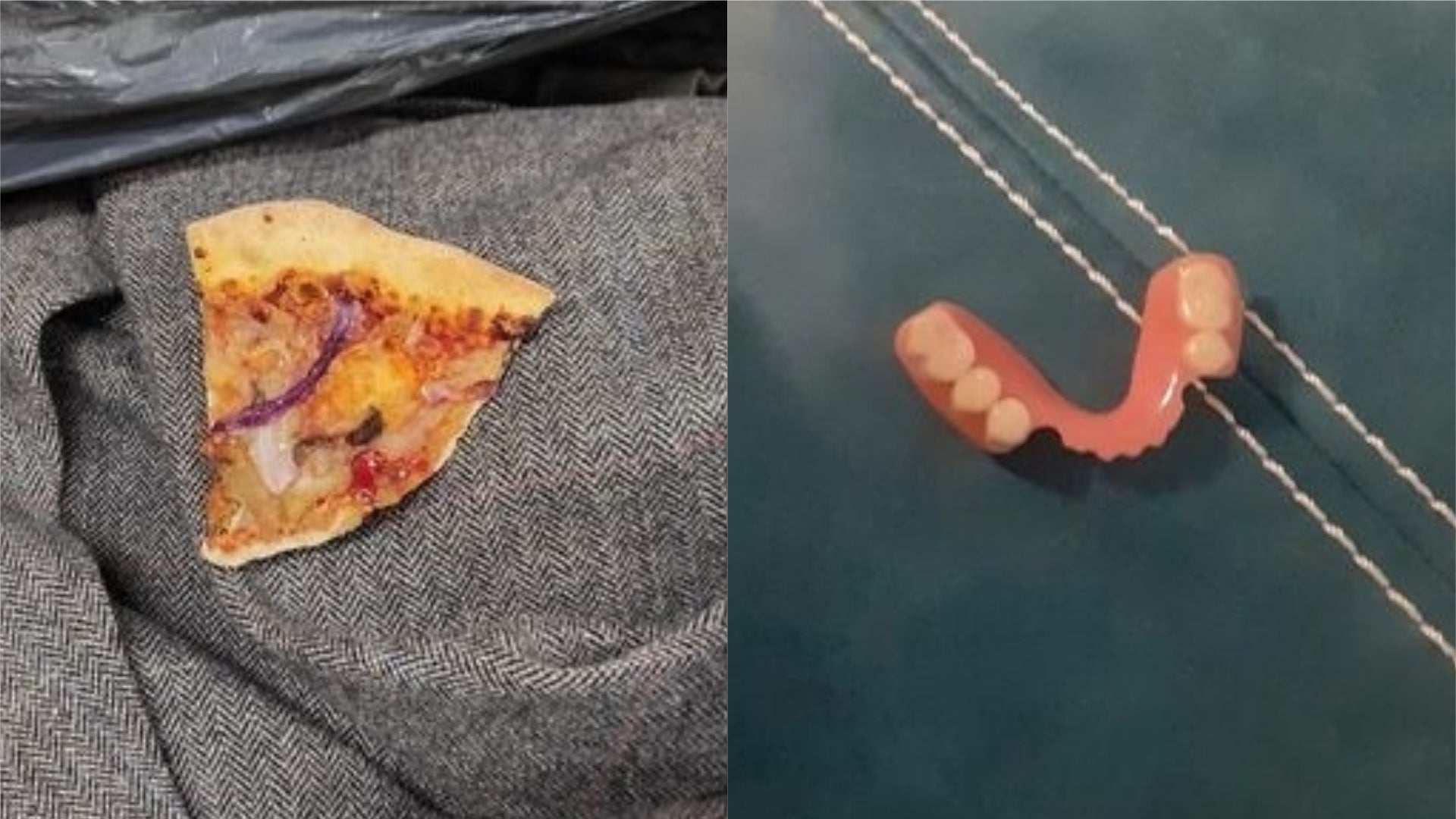 A slice of pizza was found in the pocket of a jacket donated to Barnardo’s