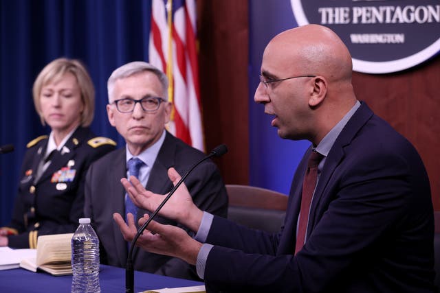 <p>Dr Kayvon Modjarrad (right), director of emerging infectious diseases at the Walter Reed Army Institute of Research, which is developing the SpFN vaccine</p>
