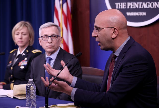 <p>Dr Kayvon Modjarrad (right), director of emerging infectious diseases at the Walter Reed Army Institute of Research, which is developing the SpFN vaccine</p>