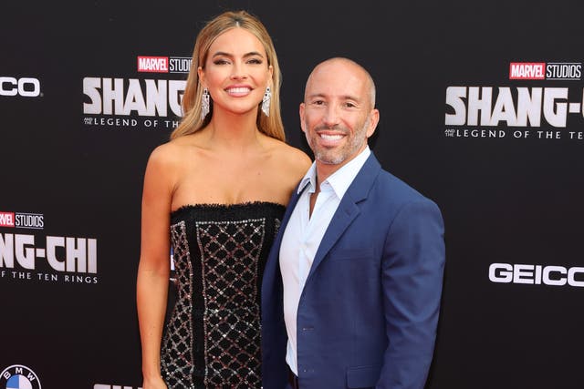 <p>Chrishell Stause and Jason Oppenheim in August 2021</p>