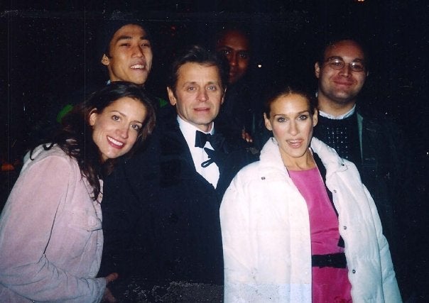 Heather Kristin with members of the SATC cast