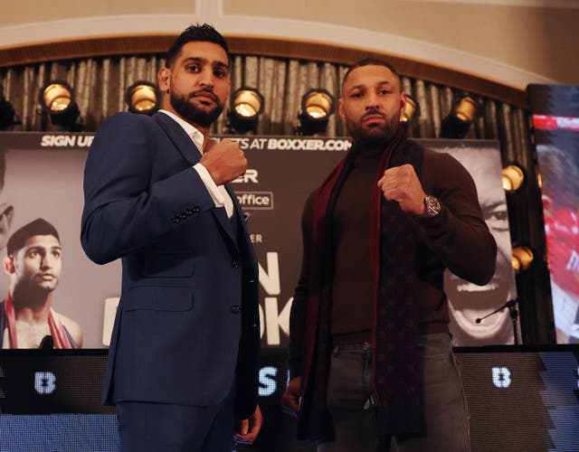 <p>Amir Khan and Kell Brook are facing heavy fines if they miss weight</p>