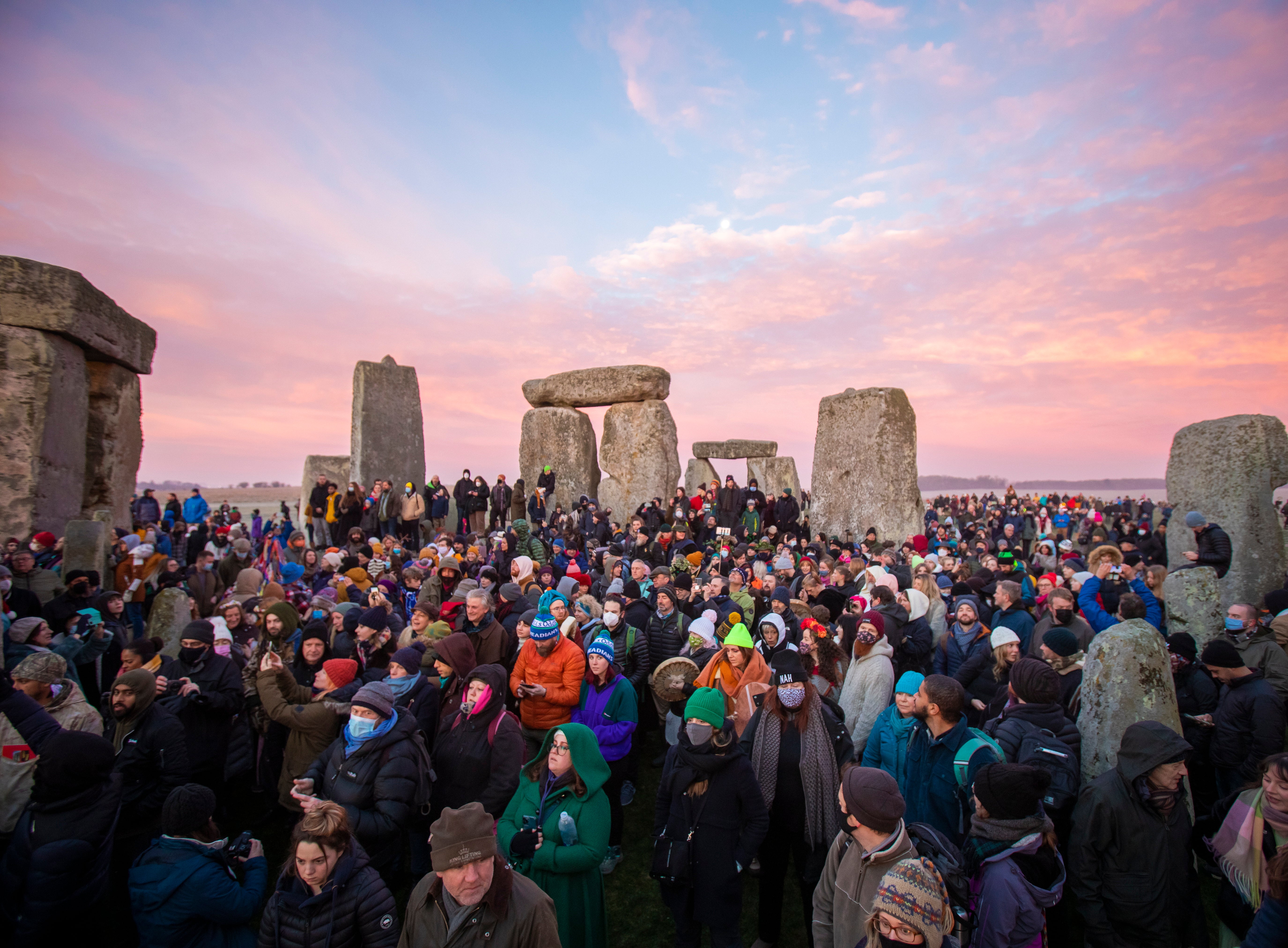 Around 2,500 people attended the Winter Solstice at the 5,000-year-old Heritage site.