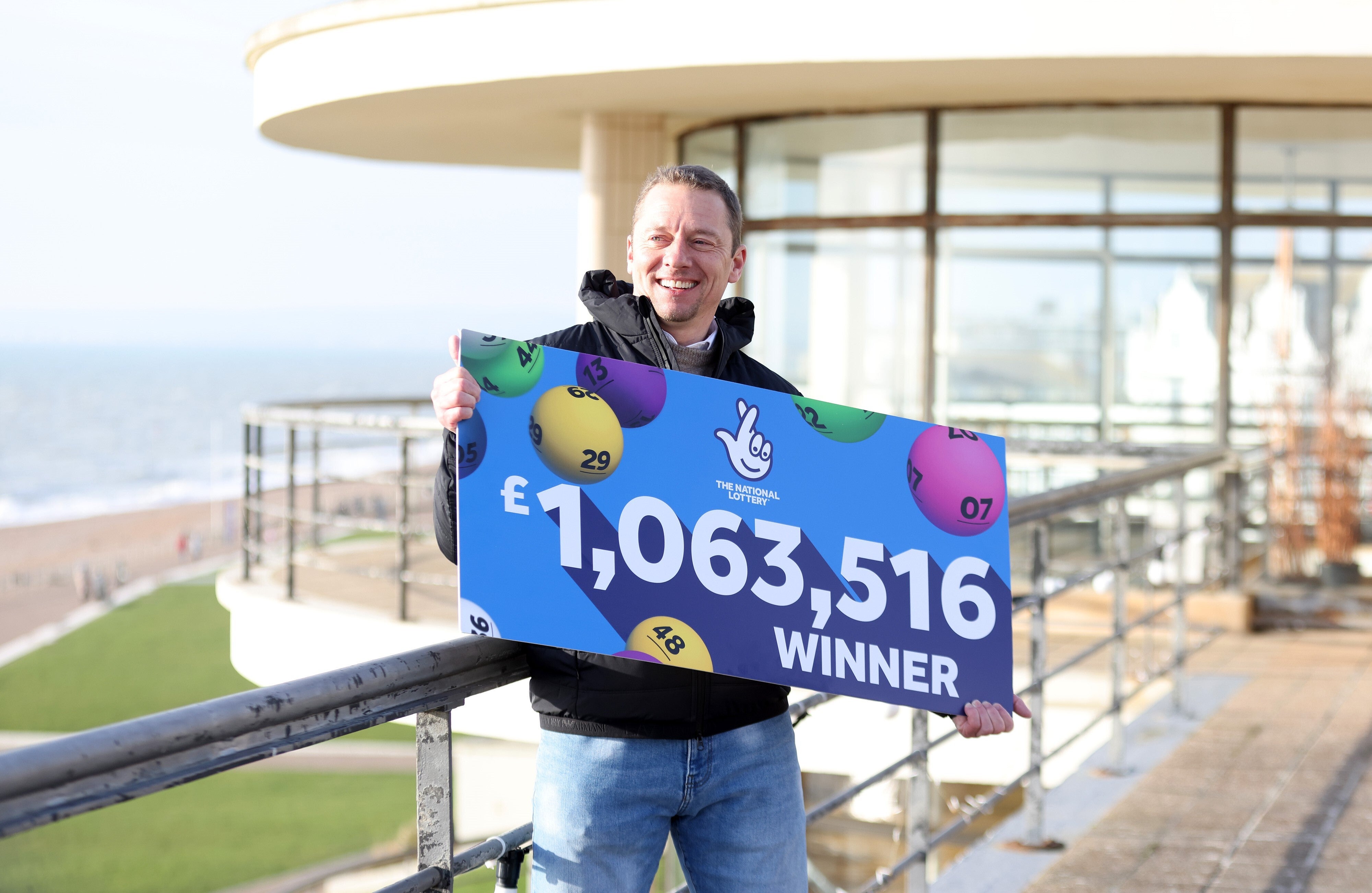 Paul McDonald found out he had won £1m on the National Lottery when he checked his emails on Sunday afternoon (The National Lottery/PA)