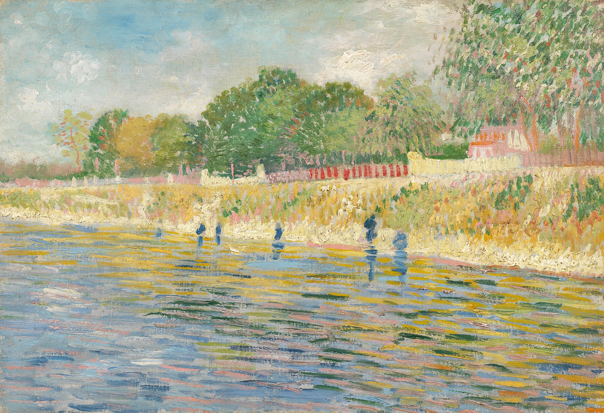 Impressionist influence: ‘Bank of the Seine’ by Van Gogh, 1887