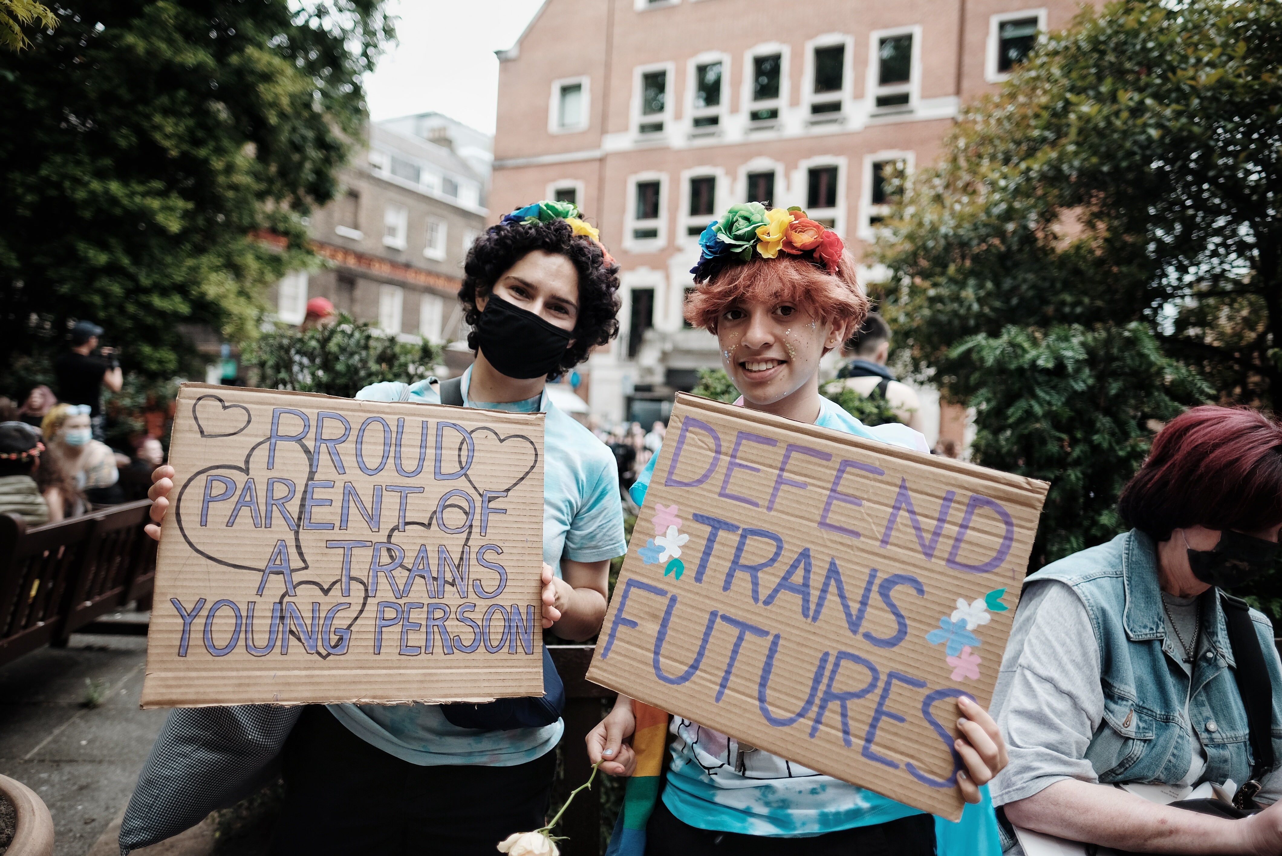 Trans Pride in London is a day to celebrate trans lives and protest against transphobia, discrimination and hate crimes against the trans community
