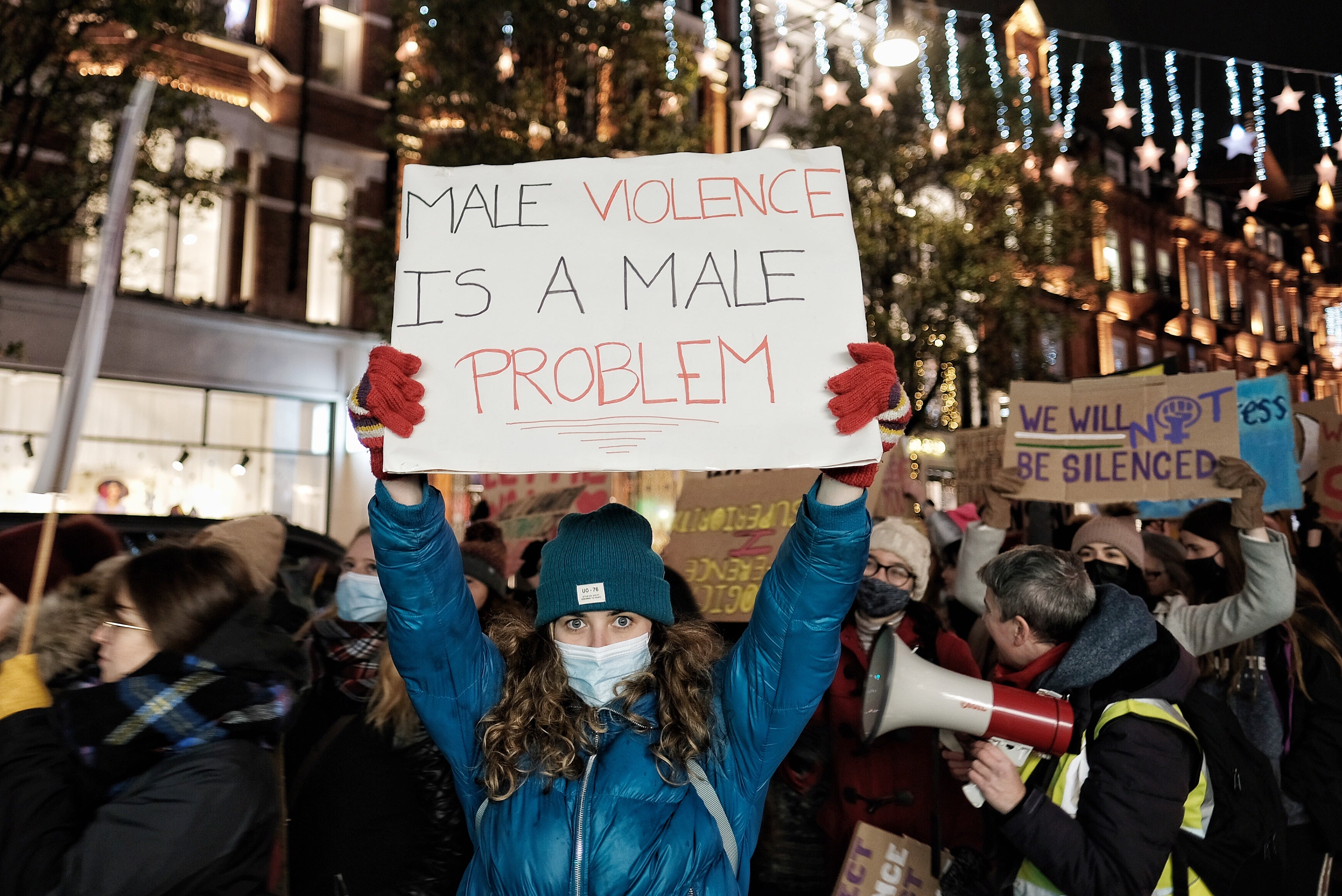 Protests were sparked across the UK against gender-based violence after the murder of Sarah Everard