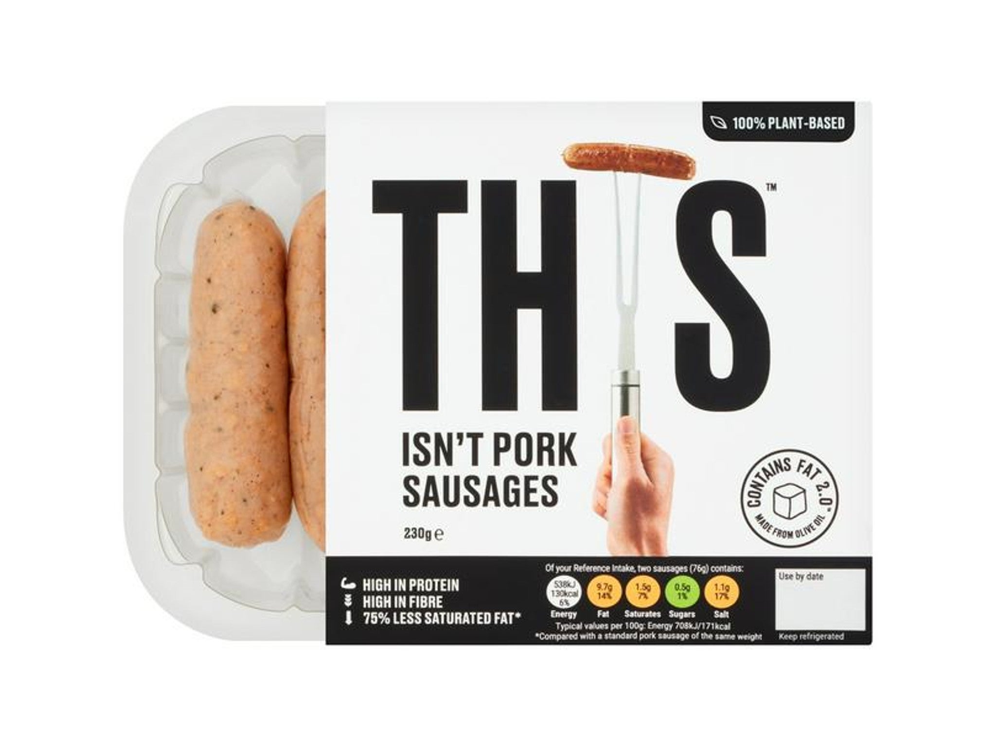 This isn't pork plant-based sausages