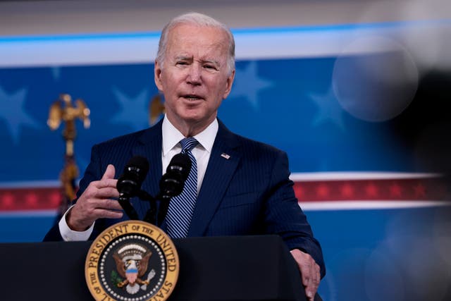 <p>Joe Biden says his prospect of running for re-election in 2024 will increase if Donald Trump decides to run again </p>