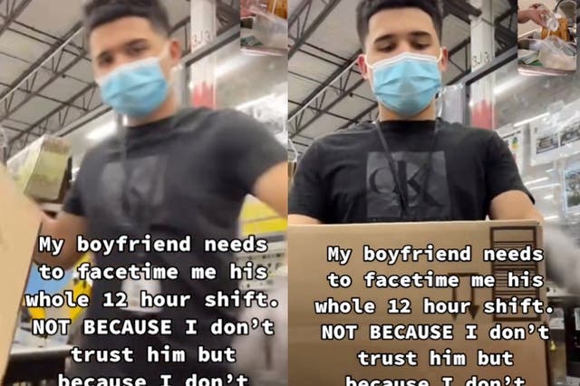 <p>Woman claims she has boyfriend FaceTime her the entire time he is at work</p>