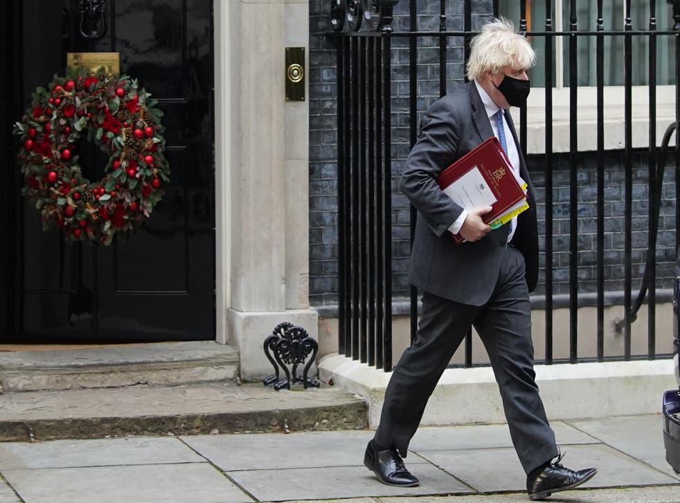<p>Prime Minister Boris Johnson leaves 10 Downing Street (Stefan Rousseau/PA)</p>
