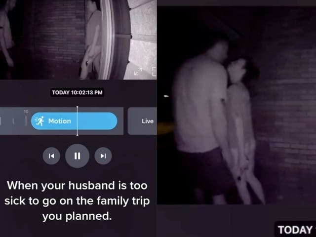 <p>Woman claims doorbell camera captured her husband’s infidelity </p>