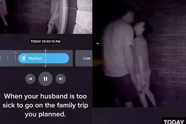 <p>Woman claims doorbell camera captured her husband’s infidelity </p>