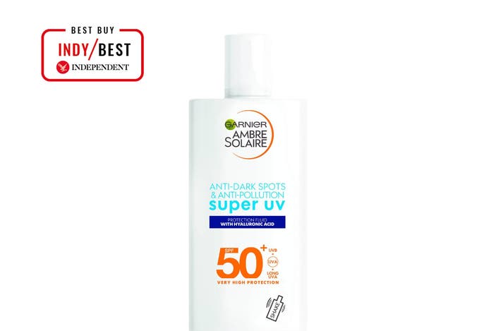 Garnier ambre solaire super UV anti dark spots & anti pollution face fluid SPF50+ indybest.jpg