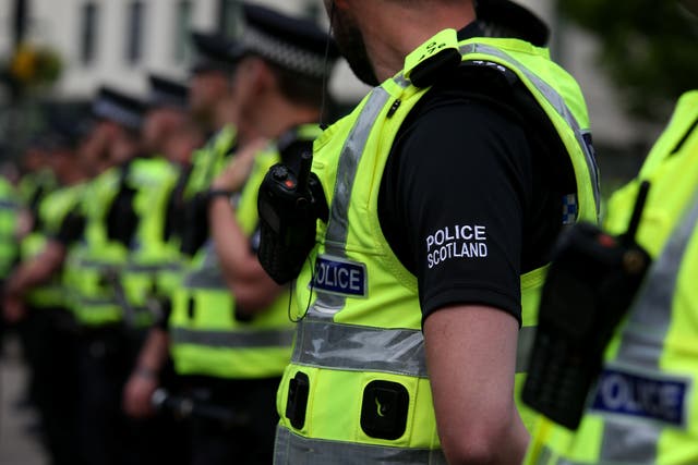 Police attending the scene in Kilmarnock called in the bomb squad (Andrew Milligan/PA)
