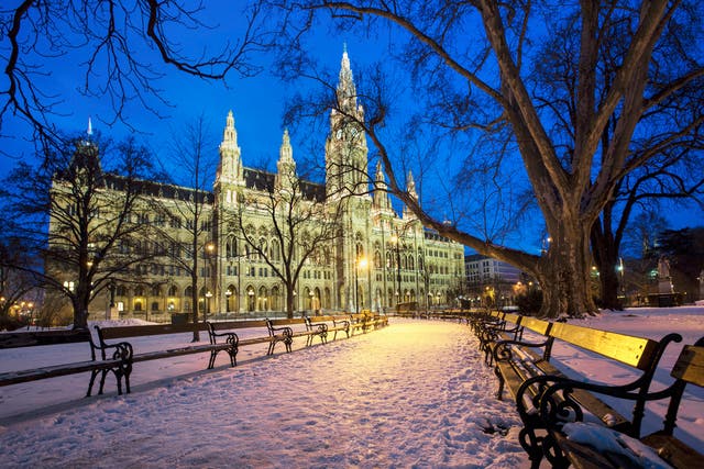 <p>Capital Vienna in winter</p>