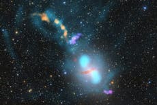 Astronomers capture eruption of supermassive black hole feeding