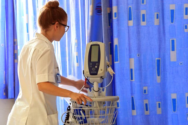 Hospitals in London are struggling with many staff off through Covid (Peter Byrne/PA Wire)