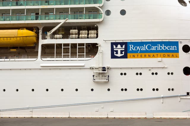 <p>A Royal Caribbean cruise ship</p>