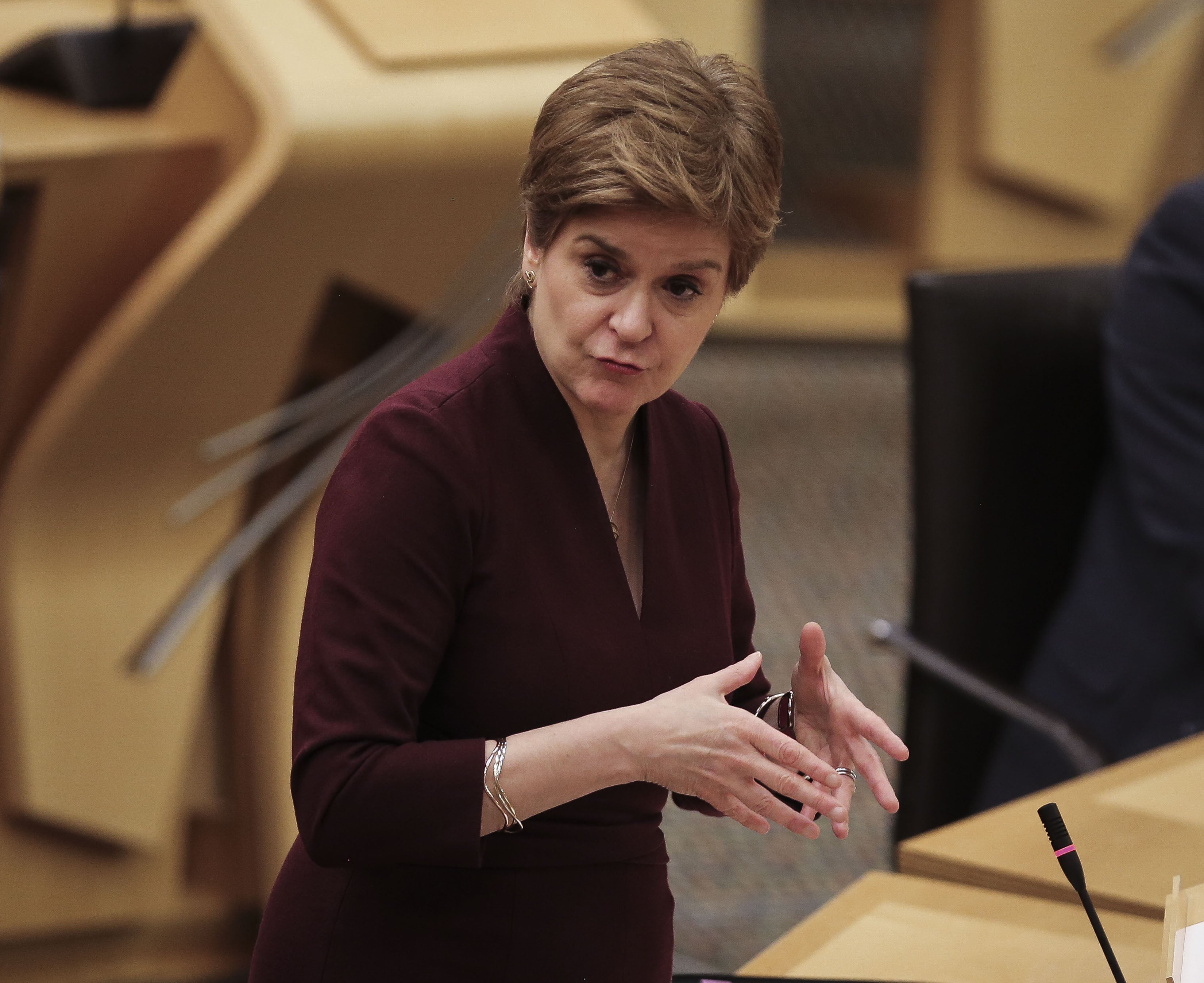 The First Minister said any changes in self-isolation would come as a result of clinical advice (Fraser Bremner/Daily Mail/PA)