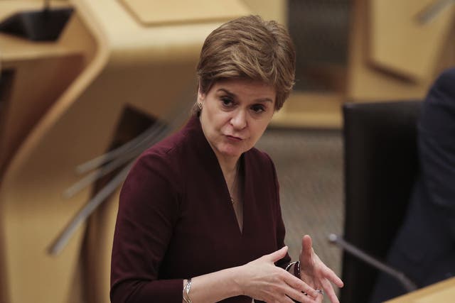 The First Minister said any changes in self-isolation would come as a result of clinical advice (Fraser Bremner/Daily Mail/PA)