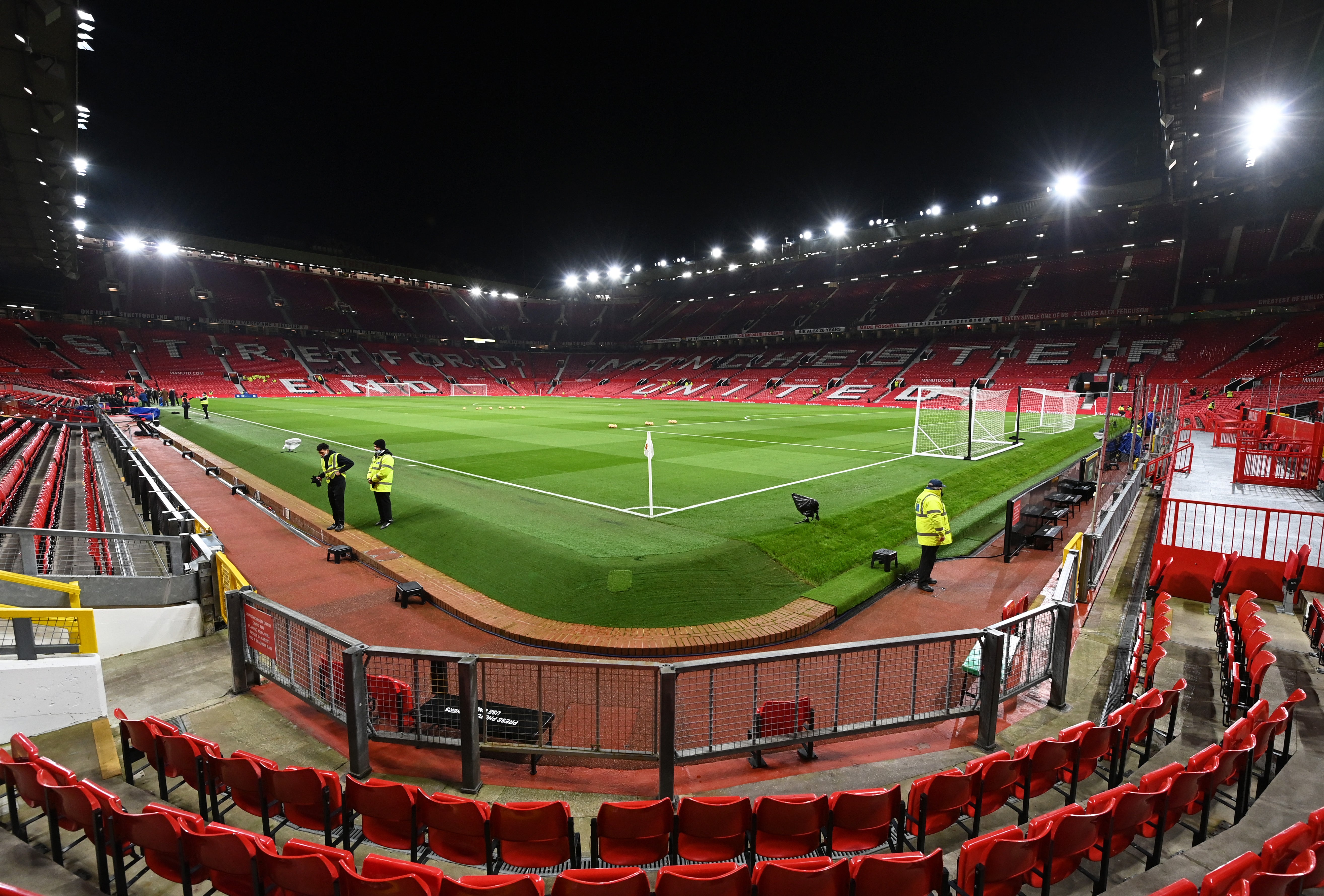 Old Trafford has a capacity of 76,000